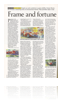 First page of Autocar double page spread showing DB with the painting as a work in progress