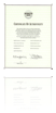 Certificate of authenticity